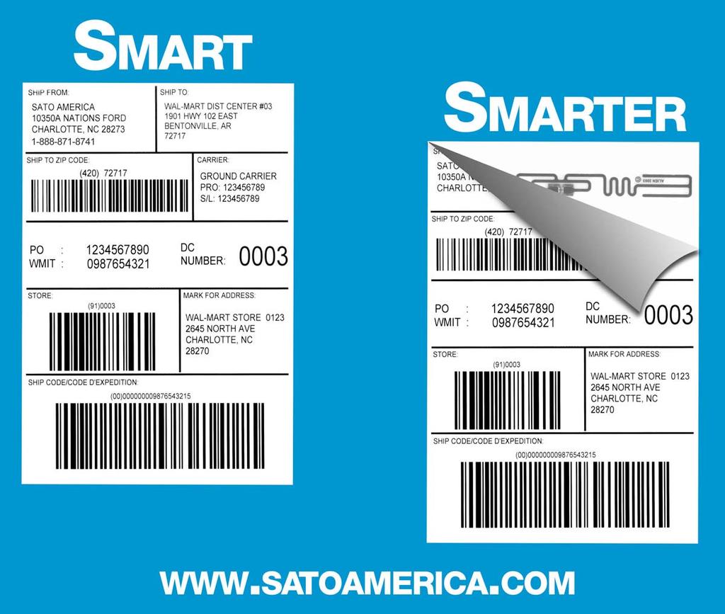 Since 1979, SATO America has been leading the way in barcode printing solutions and now, in complete UHF RFID system solutions from printing a product smart label, to tracking product at the dock