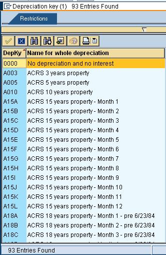 Key Term #5: Depreciation Key Code that defines how assets are depreciated in a specific depreciation area (such as book value depreciation) Codes are entered in