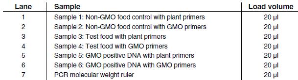 The plant master mix (PMM), is a control to determine whether or not you have successfully extracted plant DNA from your test food.