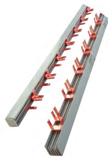 Supply busbar Functions: enables the supply of a group of conductors provides simultaneous supply conducting