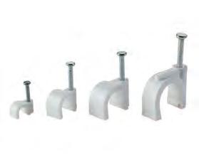 Cable fixing clips 2 YEAR Support insulators are used in control and distribution