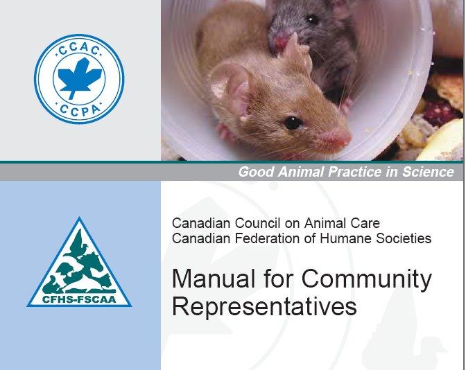The Community Representative Quorum of every Animal Care Committee must include a Community Representative. A person without any affiliation to the institution - not staff nor student.