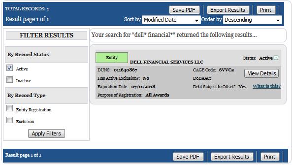 6. If necessary, select the search filters under the Filter Results section to refine your search results 7.