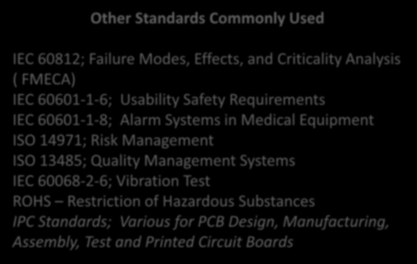 Why the need for an IPC standard for Medical Electronics?