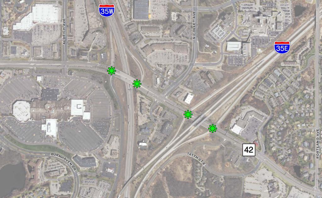 interrelated due to the close proximity of the intersections. Implementing a full grade separated interchange would be expected to lower the v/c ratio to an acceptable level.