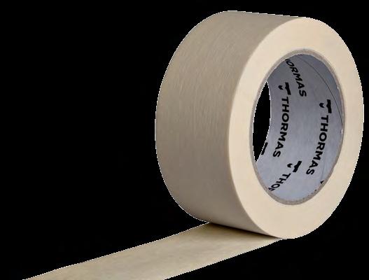 THORMAS+++ HIGH PERFORMANCE MASKING TAPE THORMAS High Performance crepe paper masking tape is particularly suitable for