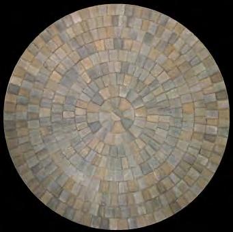 47') Diameter 4 1 Requires 2 layers on pallet 2 Requires 8 layers on pallet 3 Requires 9 layers on pallet 4 Requires 12 layers on pallet Cobble Rotundo Stone: