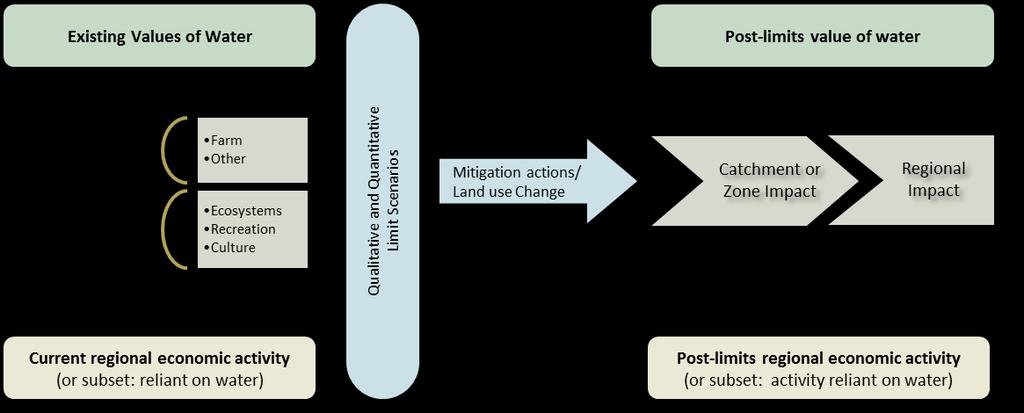 Figure 2: Total economic value framework to assess marginal impact of a change in water policy 1.3.1.4 Component studies 18. A series of sector and subject studies have been undertaken.