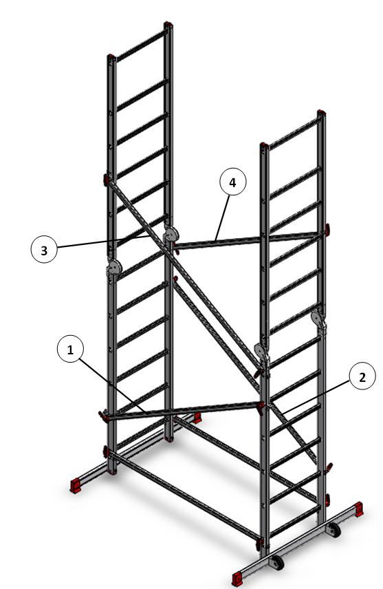 In accordance with Australian standard 1576 the operator requires a scaffold ticket to erect scaffold above 4 metres standing height. ( Commercial ) 1.