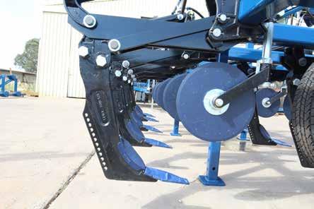 The 100x100x9mm RHS frame is heavy duty and is designed and proven to handle the stresses of tough ploughing. Shanks The AP31 has been designed to deliver the best root bed environment.