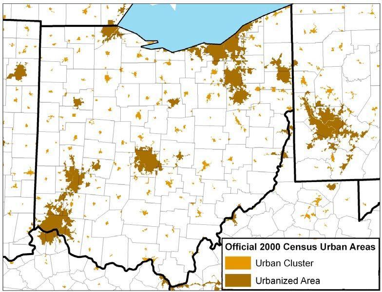 The adjusted urban area boundary will encompass the entire urban area (of population 5,000 or greater) as designated by the Census Bureau.