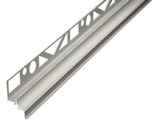 Cove Shaped Profiles for floors and walls PROCOVE COVE SHAPED PROFILE Finish 5/16" silver satin Brass Satin 23270U