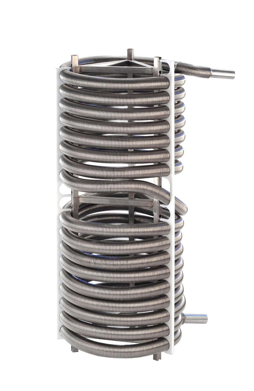 Products Heat exchanger AZ INTEC corrugated pipe and corrugated tube products as a basis From pipe-in-pipe heat exchangers to use in storage systems Development of heat exchangers for specific