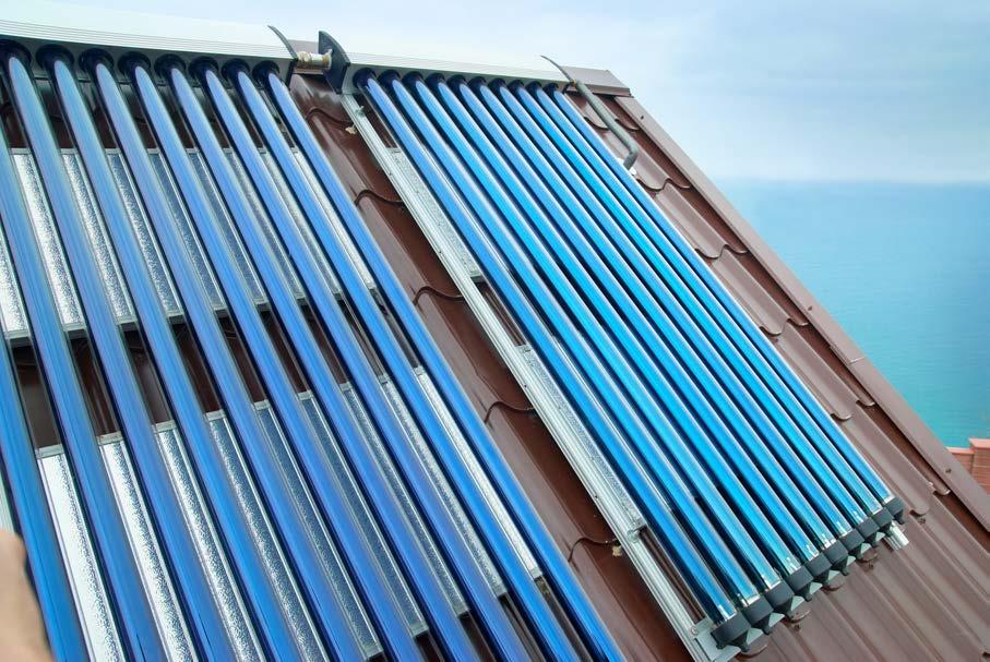 Applications Solar thermal energy Insulated corrugated pipelines, connection sets for collectors, connector sets for heat accumulators Complex assemblies for solar thermal cooling and