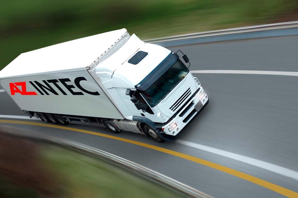 AZ your partner Logistics Finely tuned processes are a success factor for AZ INTEC as a customer-oriented company Continuous optimisation of complete logistics processes Supply chain management