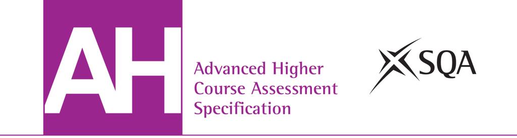 Advanced Higher Accounting Course Assessment Specification (C700 77) Valid from May 2015 This edition: May 2015, version 2.
