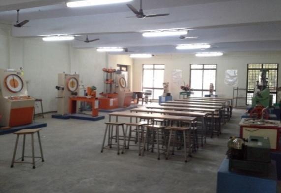 Students are also trained in making pipe connections using plumbing tools. 1. Bench drilling machine 2. Bench Grinding machine 3. Anvil-Small 4. Anvil-Big 5. Manual Shearing Machine 6. Swage Block 7.
