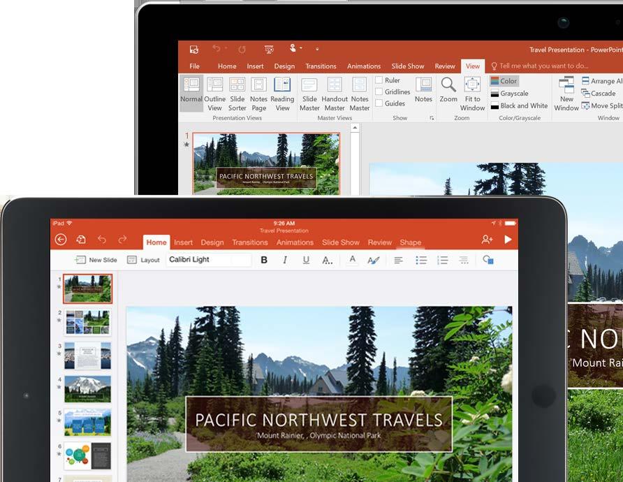 Microsoft PowerPoint Take your presentations to