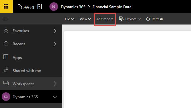 Try it - Reports A Power BI report is one or more pages of visualizations (charts and graphs like line charts, pie charts, treemaps, and many more).