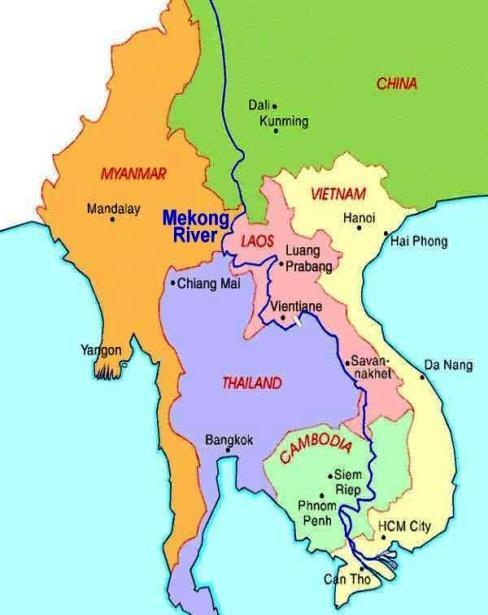 1. Background of the project MEKONG RIVER BASIN Upper Mekong 24% of total area