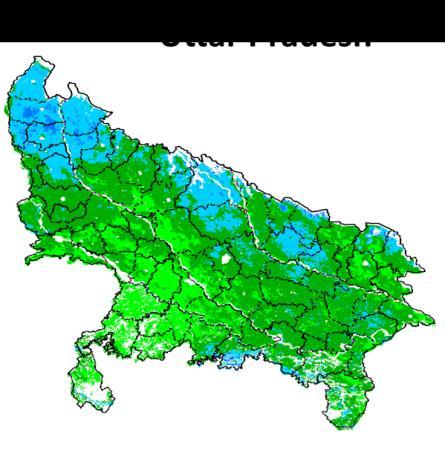 eastern parts of West Bengal shows good over the parts of West dominantly higher values of