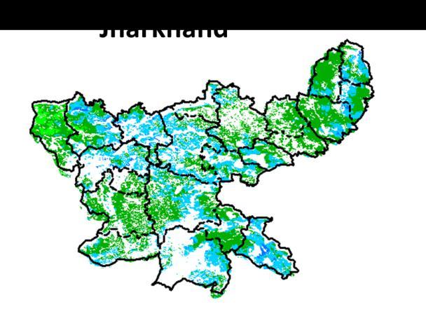 Agriculture vigour is normal all over Jammu and Kashmir. NDVI value varies in between 0.4-0.6 in south western parts.