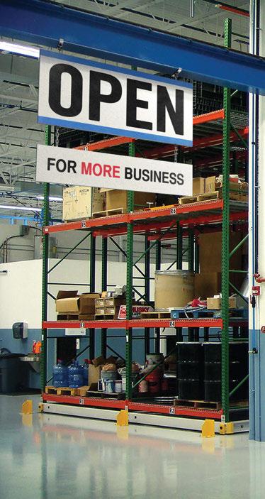MAKE ROOM FOR MORE REVENUE. Expand production into the space you save with mobilized storage systems.