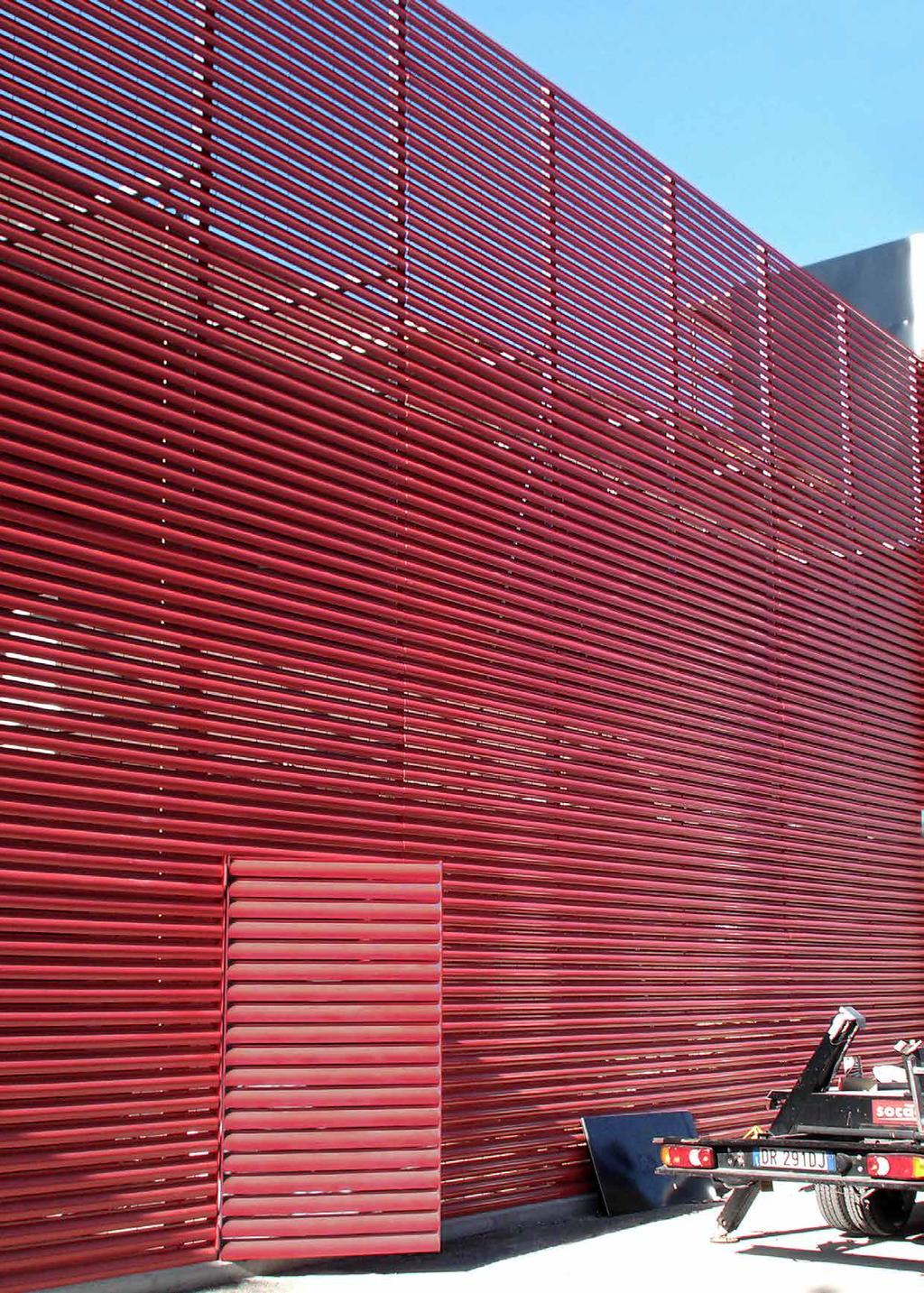 Corona Range A louvred wall cladding that represents a totally new concept: a uniquely practical system with an attractive organic quality.