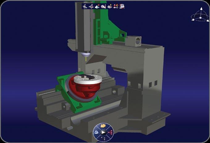 NC Machine Simulation aids the NC programmer in delivering high quality, optimized, tool path programs by finding potentially damaging collisions or excessive non-value-added machine tool motion.