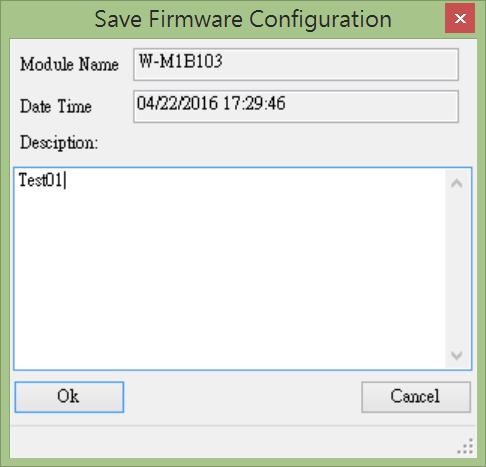 5-34 Save File Description After clicking the [Ok] button, it will pop up a save file dialog to