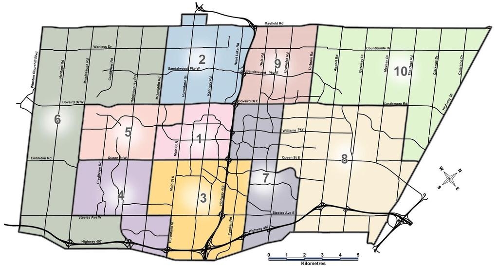 Map of Brampton s Wards Third Party Advertiser Information (E1851) Filing your Notice of Registration Registrations in the prescribed form (available from the City Clerk s Office in April 2018) must
