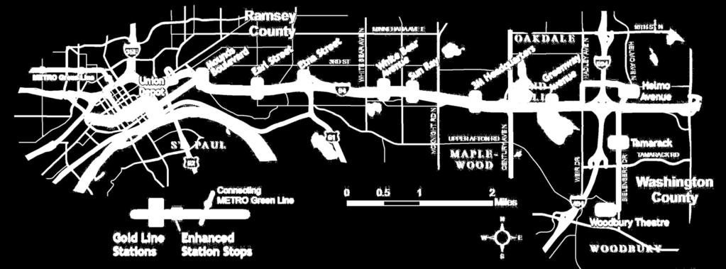 Expected Transitway Changes METRO Gold Line Revised LPA METRO