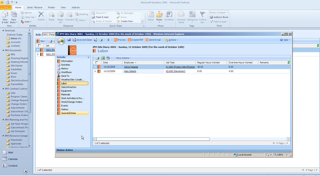 ipm project diary Entering field reports and daily logs has never been quicker or simpler than with IPM Project Diary.