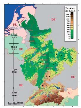 From stand-alone data to integration The Rhine Catchment Area: ca. 180,000 km² Countries Switzerland, Austria, France.