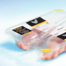 The printable top film provides excellent branding opportunities, allowing your poultry products to become true highlights on the supermarket shelves.