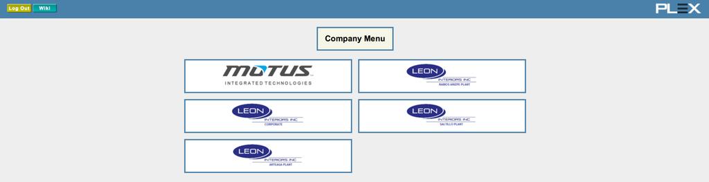 Introduction If you are a supplier that does business with more than one Leon facility or other Motus Plants you will see on the first screen