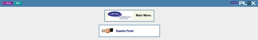 Once you click on the PCN (Database) you are going to work with, you will see the supplier portal Menu Node.