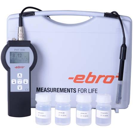 96 ph & Conductivity ph and Conductivity Meter and Tester PHT 830 ph Meter with temperature compensation Configuration directly on device using 5 buttons and display Graphic LCD display with