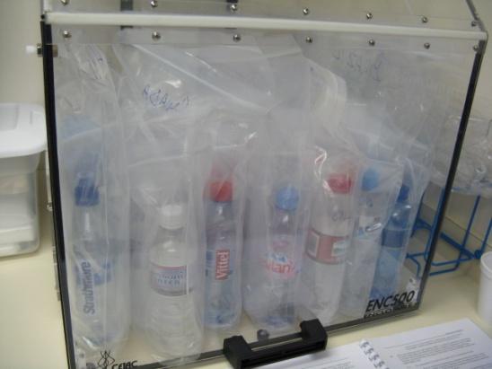 The bottled water samples were digested in 40 ml aliquots by pouring directly into pre-cleaned digestion tubes. The sample digestion was accomplished by the addition of 1.