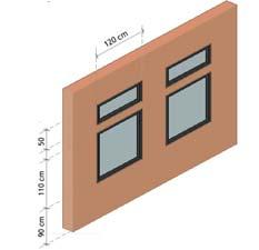 Between each office and the central corridor there is an operable window above the door. At the bottom and top of the external glazed facade of the double skin there is an aperture.