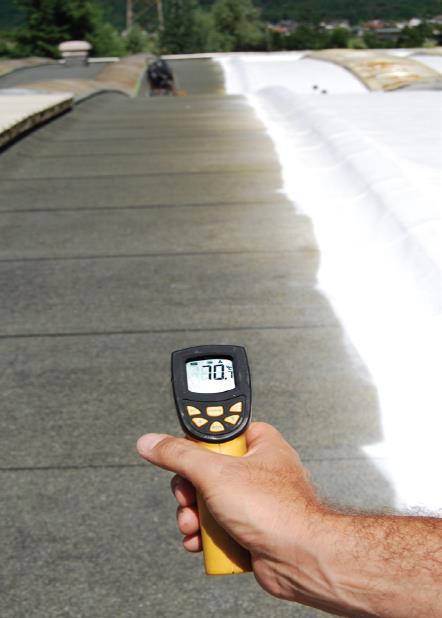 lower roof surface temperature can contribute to