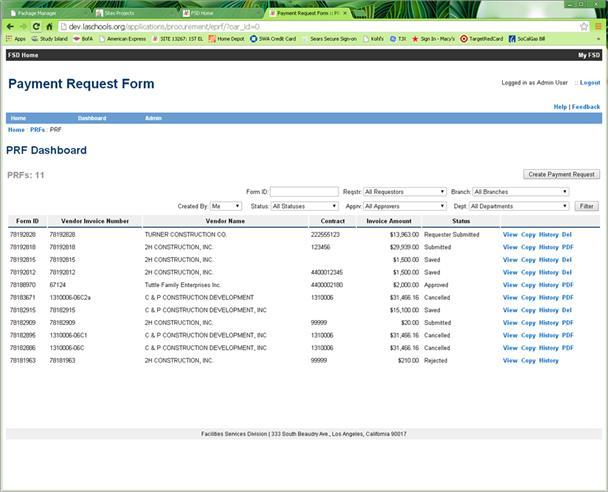 FPPS Review Once the payment request form has been electronically submitted and the invoice package sent with the supporting documentation FPPS will review the generated records for completeness.