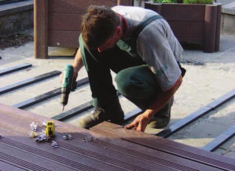 GENERAL INFORMATION The decking boards available from Plaswood are manufactured at a length of 3100mm, can be worked using standard hardwood working tools and in the same