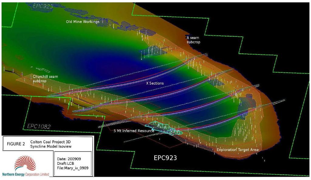 2.2 Project Resources NEC, as manager of the business of Taroom Coal/Colton Coal, has carried out extensive exploration and investigations to establish a significant exploration resource target of