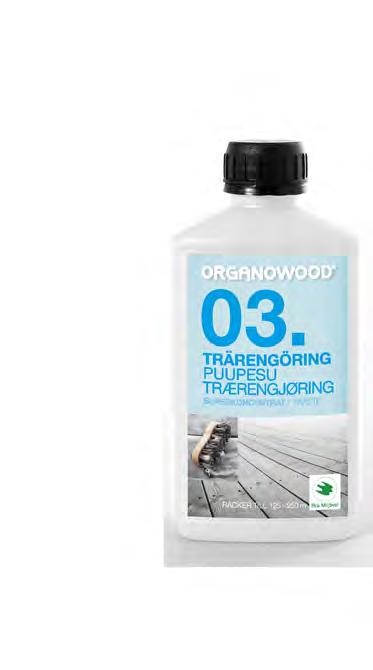 When using the OrganoWood products on wood outdoors, the wood gets a harder, lighter surface and a beautiful silver-gray color.
