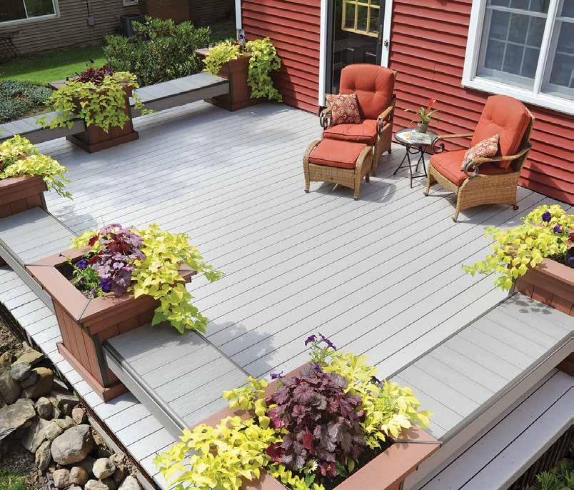 DRAMATIC EARTH TONES TERRA COLLECTION AZEK Deck s Terra Collection is designed for homeowners who want: Rich