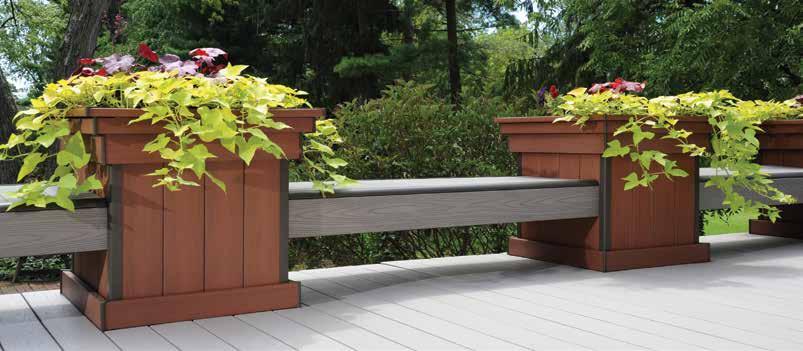 You can choose a color to match your AZEK Deck or AZEK Porch or one that complements your space and style. Choose from two hardware finishes: Titanium or Bronze.