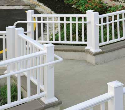 ADA Handrail can be used with any of the AZEK Rail profiles, and our Gate Kits can be used with both AZEK Premier Rail and AZEK Trademark Rail.