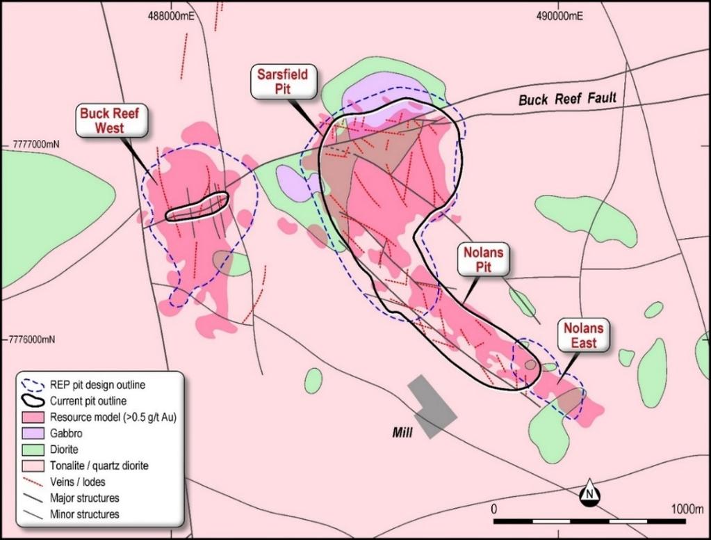 Approval for mining of Buck Reef West open pit in mid2018; and Expansion of mill capacity to 5.