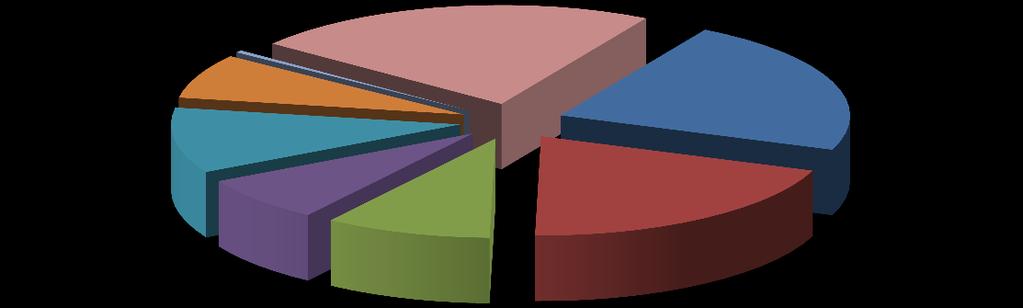 The Structure of the Gross Regional Product Manufacturing activities 22,90%